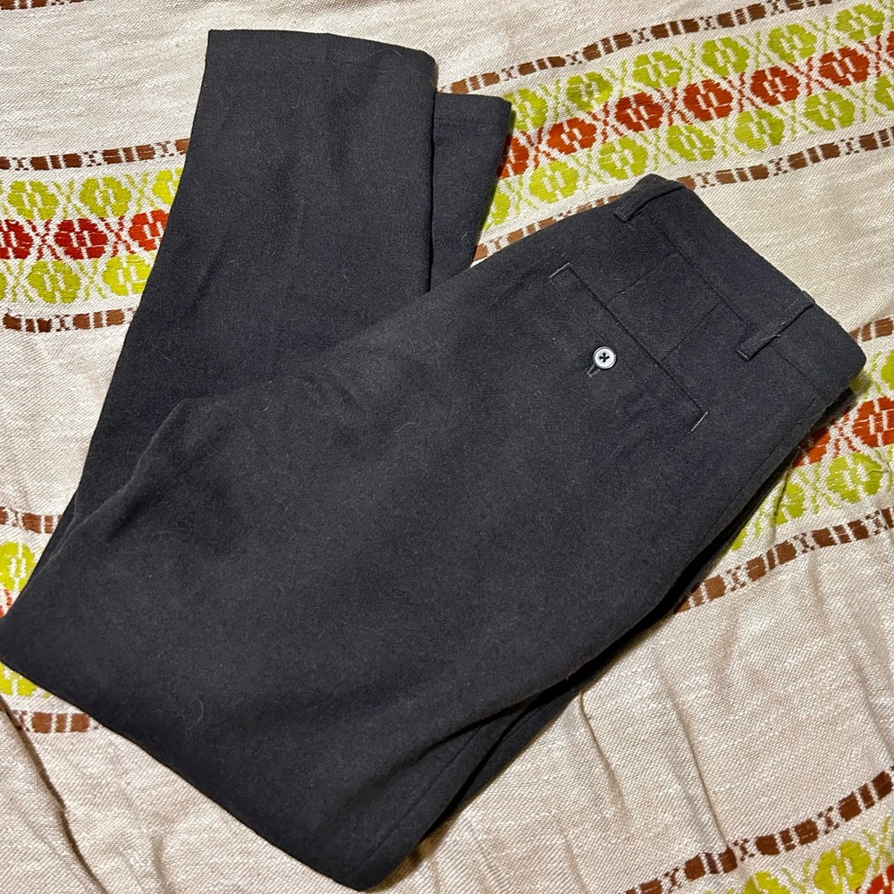 Frank and Oak Charcoal Wool Blend Pants